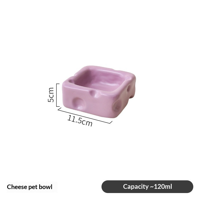 Cheese-shaped Ceramic Bowl