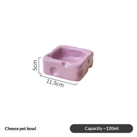 Cheese-shaped Ceramic Bowl