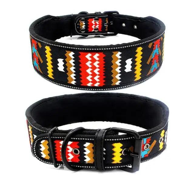 Reflective Puppy Big Dog Collar With Buckle, Adjustable