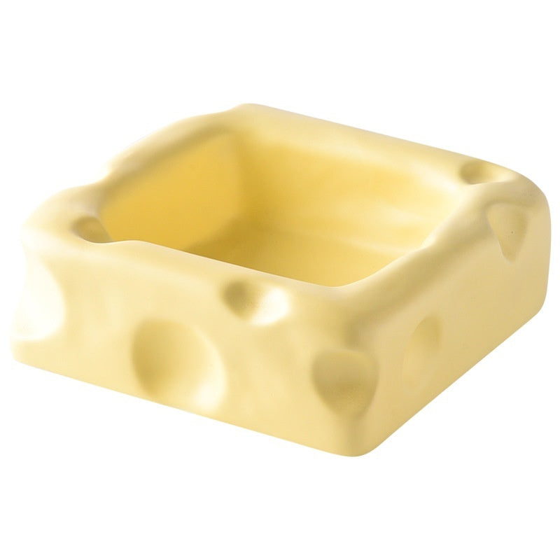 Cheese-shaped Ceramic Bowl