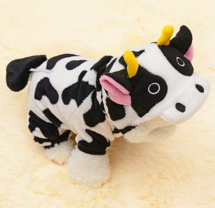 Cow Costume Hooded Sweater for Dogs & Cats