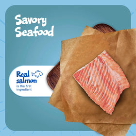 Bursts Crunchy & Creamy Cat Treats, Great for Training, Savory Seafood, 2-Oz. Bag