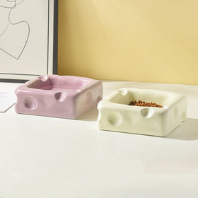 Cheese-shaped Ceramic Bowl