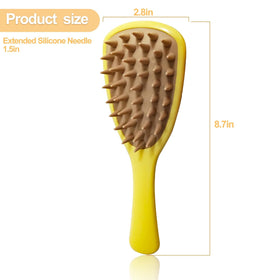 Silicone Washing Brush With Handle For Bathing Massaging