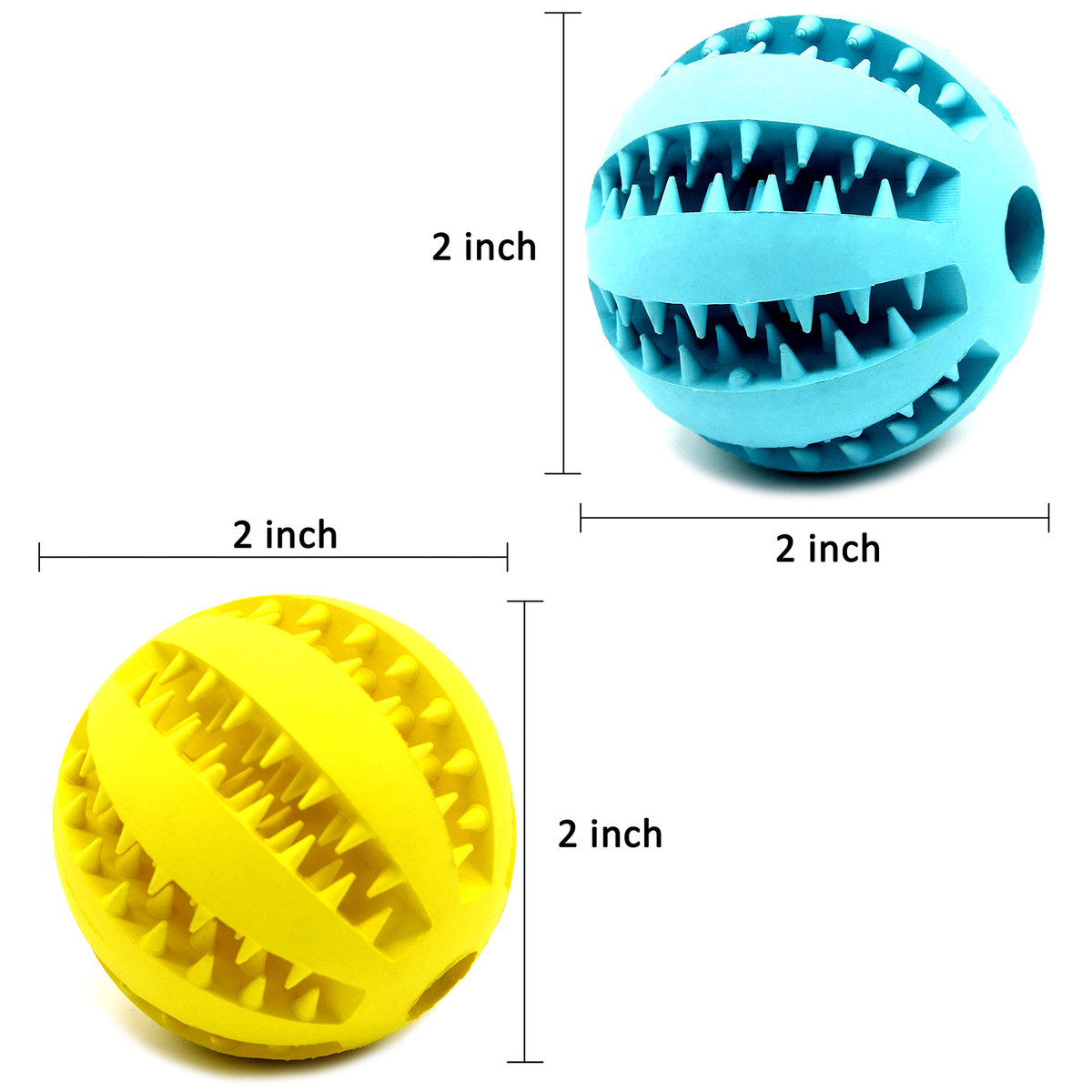 Squeaky Interactive Dog Balls for Puppy Teething