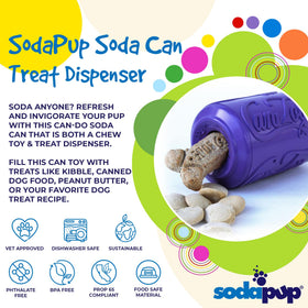 Can Toy Rubber Dog Chew Toy & Treat Dispenser