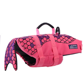 Mermaid Shark Adjustable Dog Life Jacket Vest