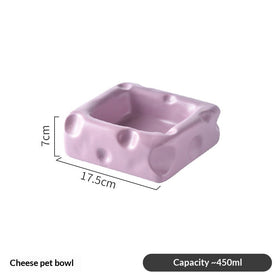 Cheese-shaped Ceramic Bowl