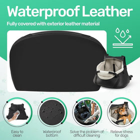 Small Pet Car Seat Booster Travel Seat up to 7lbs