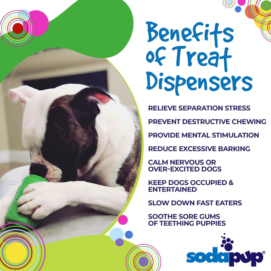 Can Toy Rubber Dog Chew Toy & Treat Dispenser