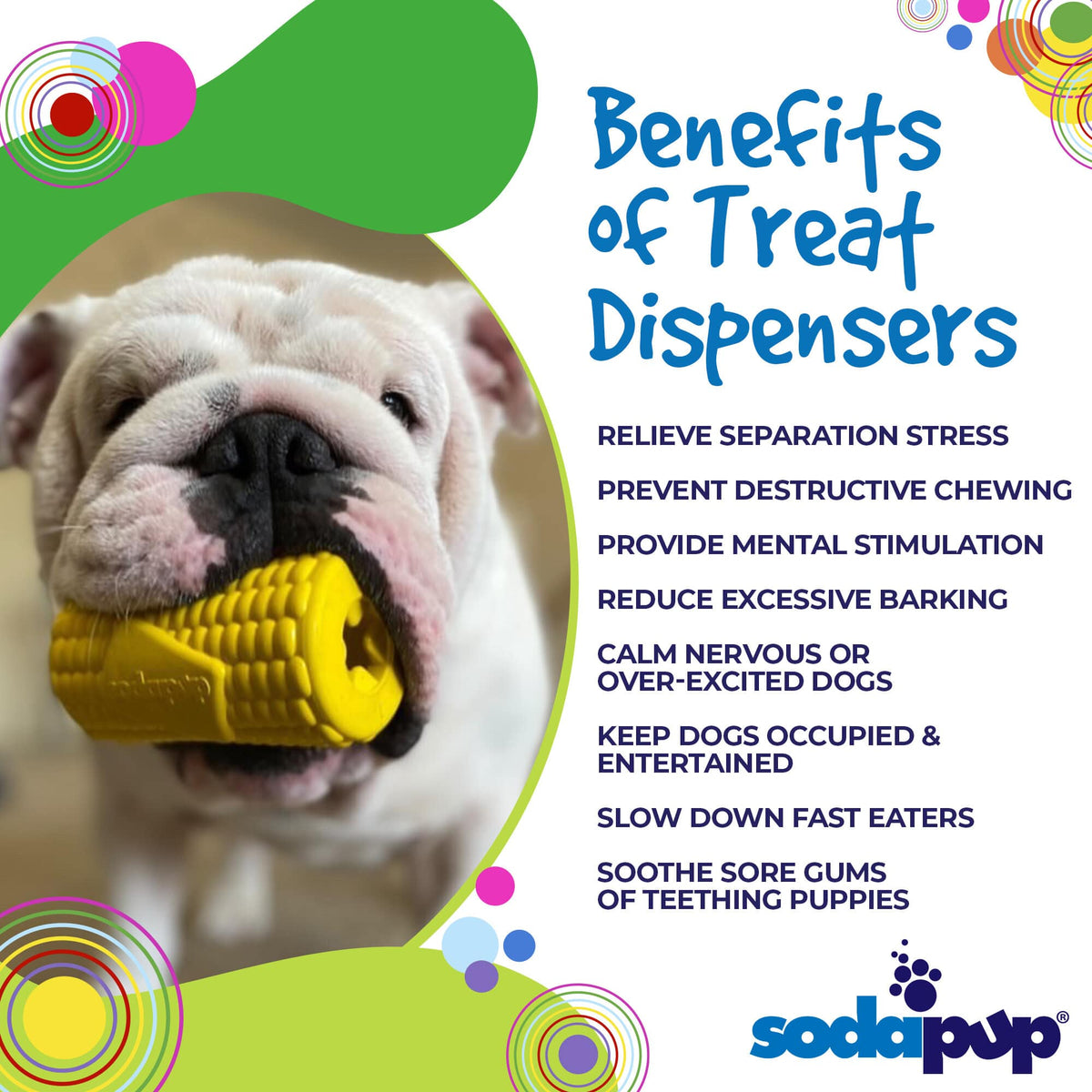 Corn on the Cob Dog Treat Dispenser