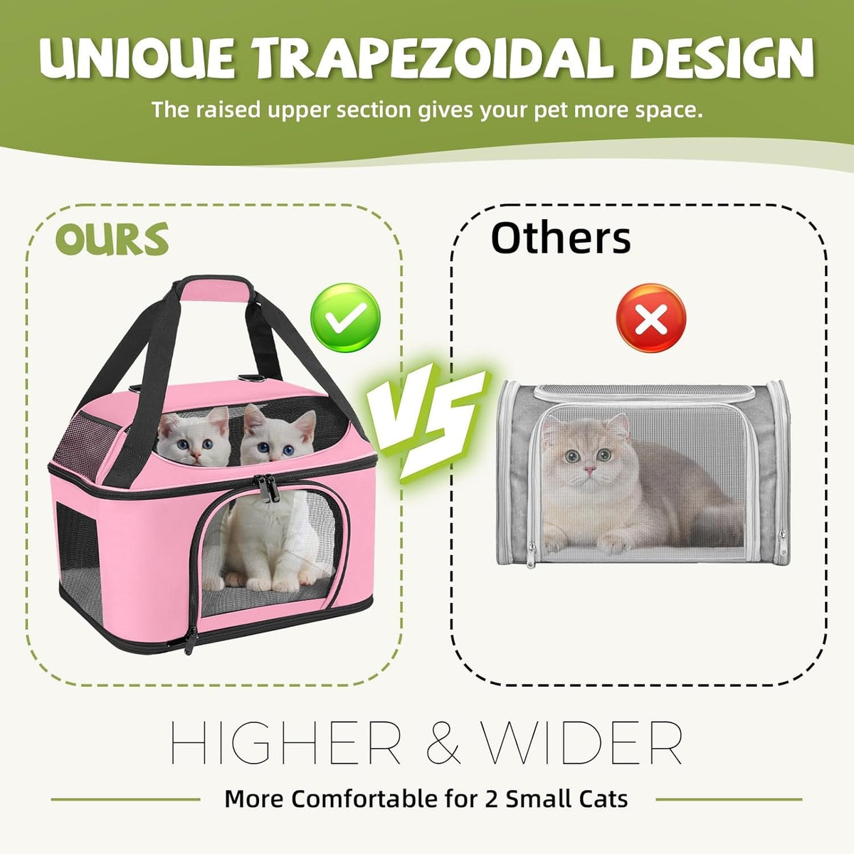 Soft Sided Carrier Backpack Airline Approved  up to 20Lbs