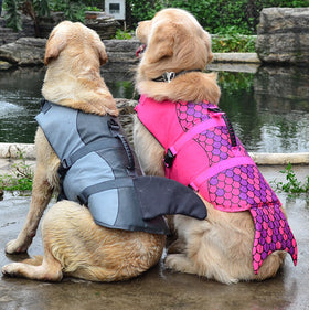 Mermaid Shark Adjustable Dog Life Jacket Vest