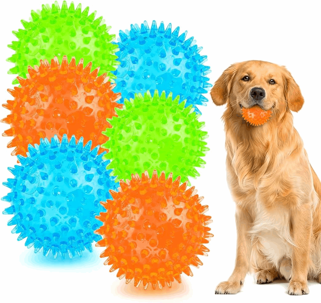 Squeaky Interactive Dog Balls for Puppy Teething