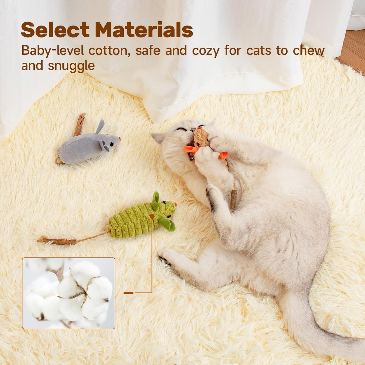 Interactive Cat Nip Chirping Toy Cat Chew