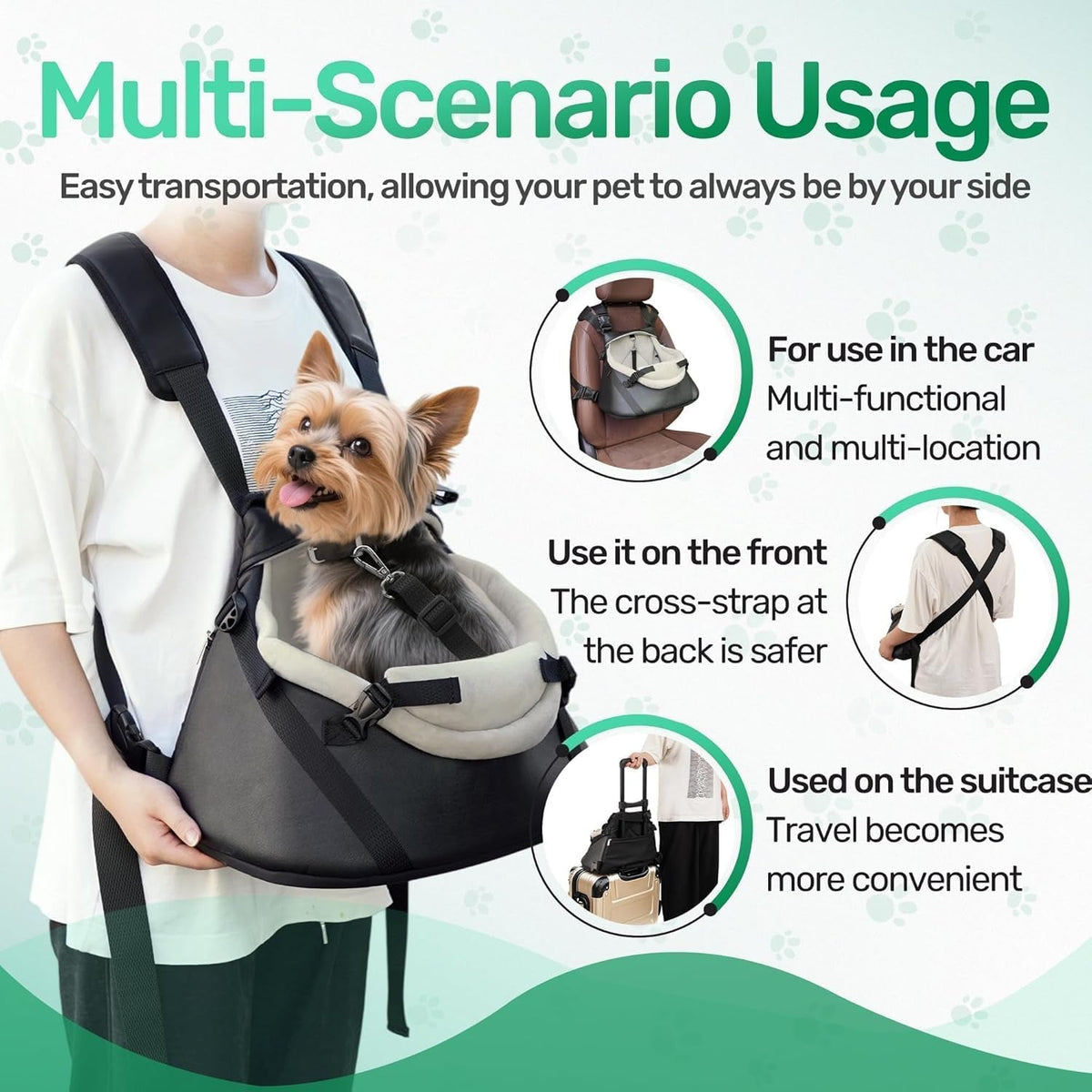Small Pet Car Seat Booster Travel Seat up to 7lbs