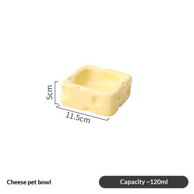Cheese-shaped Ceramic Bowl