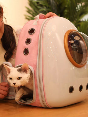 Space Capsule Transparent Pet Carrier Backpack