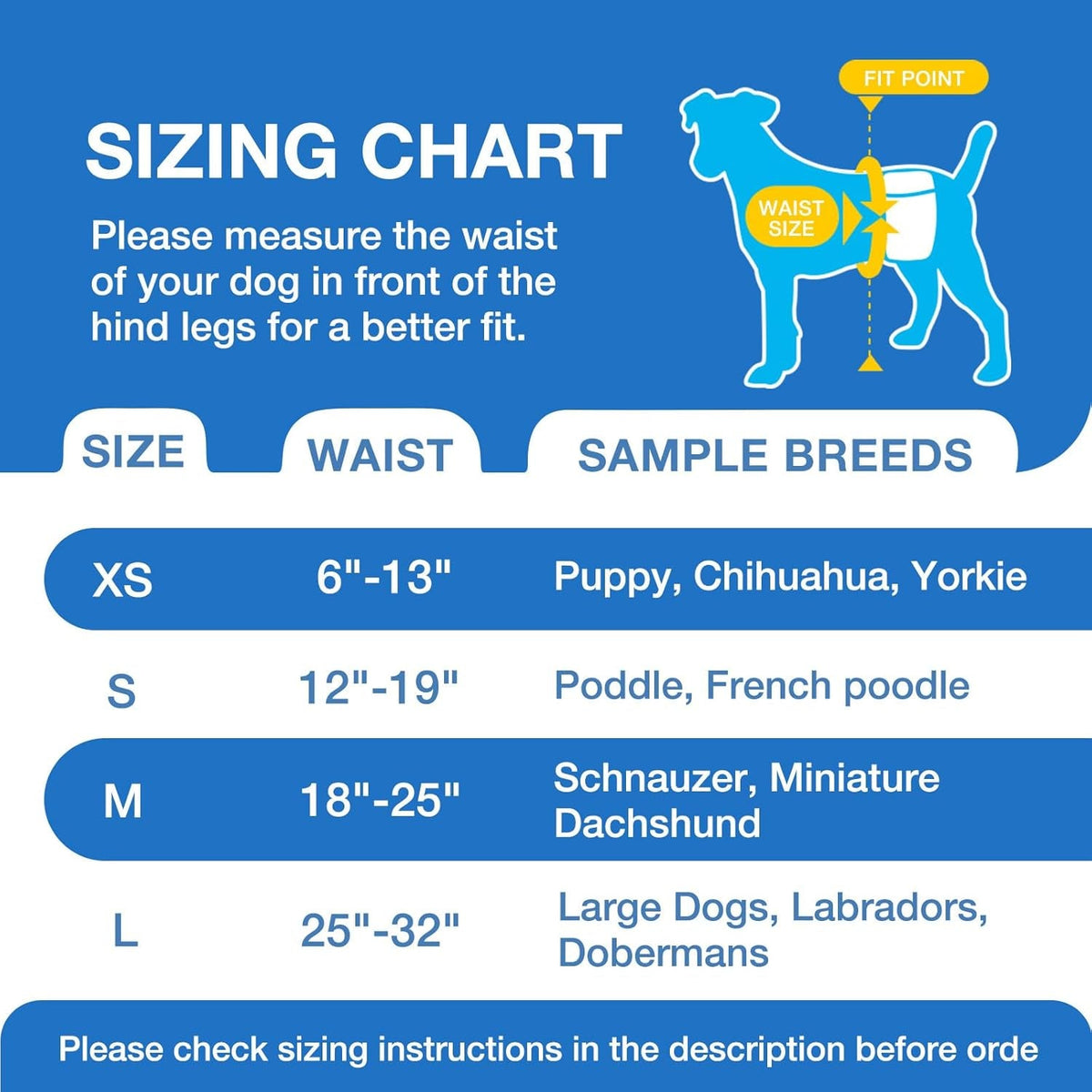 Male Dog Diapers Disposable & Leakproof Wraps 60 Count