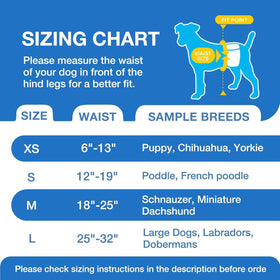 Male Dog Diapers Disposable & Leakproof Wraps 60 Count