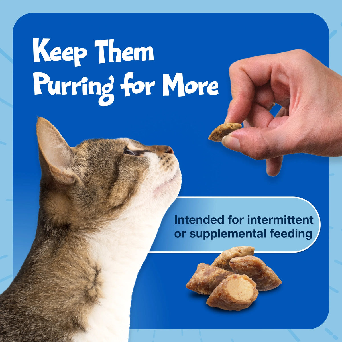 Bursts Chicken Flavor Crunchy Treats for Cats, Whole Grain, 5 Oz. Bag
