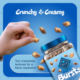 Bursts Chicken Flavor Crunchy Treats for Cats, Whole Grain, 5 Oz. Bag