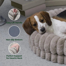 Luxury Donut Dog Bed | Orthopedic Calming Round Bed (Washable)