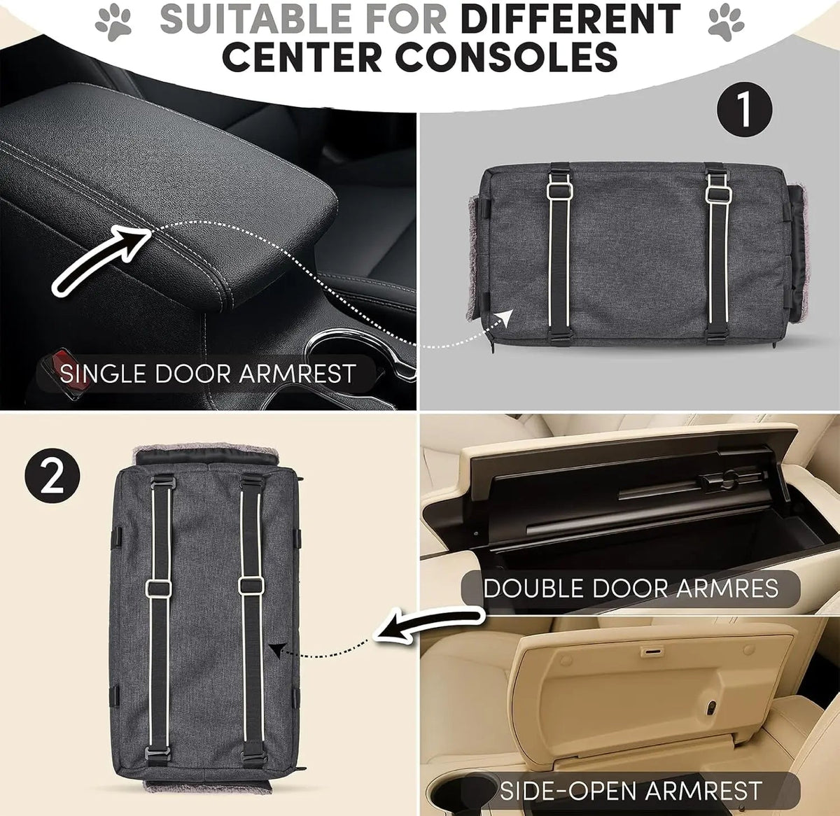 Center Console Car Seat, Portable Pet Booster Seat