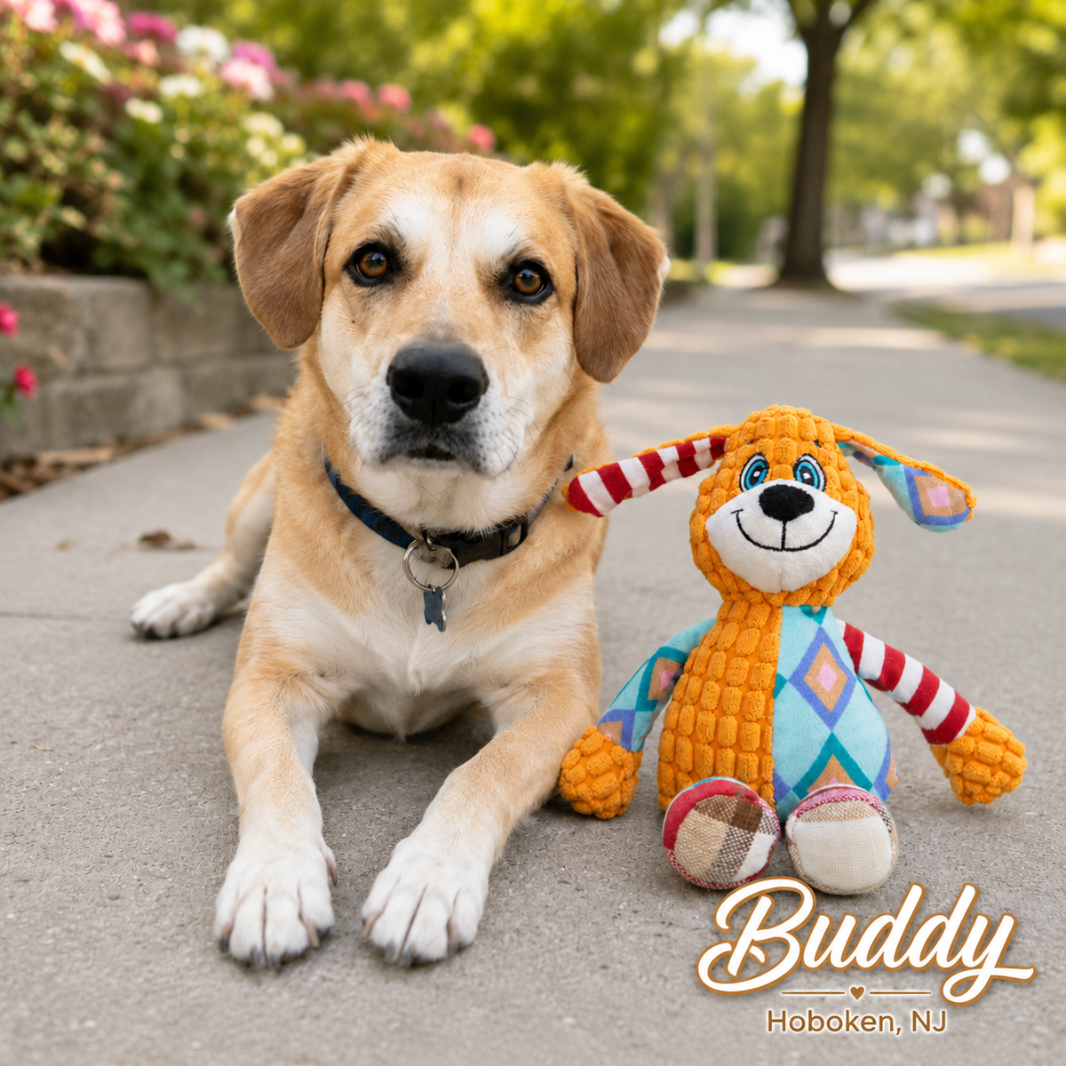 Plush Interactive Squeaky Chew Toy
