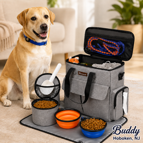 Weekend Pet Travel Set for Dog and Cat, Grey