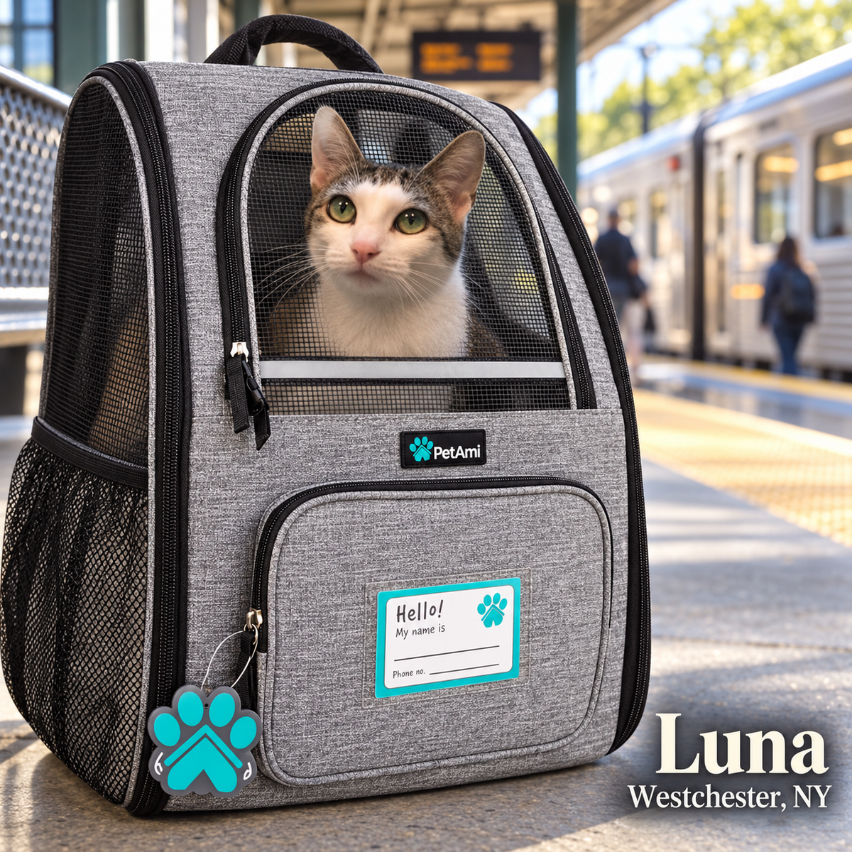 Backpack Carrier for Small Medium Dogs Large Cats up to 18 Lbs