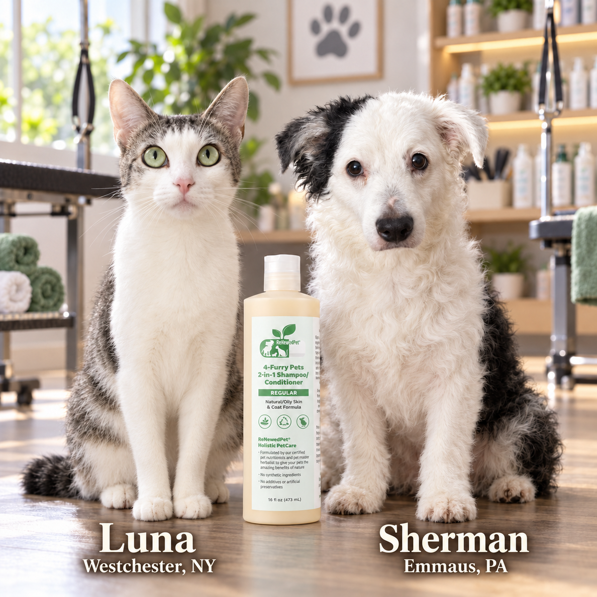 ReNewedPet® 4-Furry Pets 2-in-1 Shampoo & Conditioner