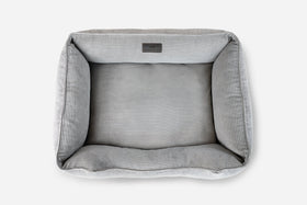 Chester & Lee | Fancy Corduroy Sleeper Dog Bed Gray