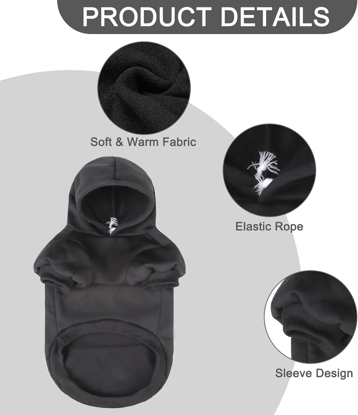 Soft Fleece Dog Hoodie
