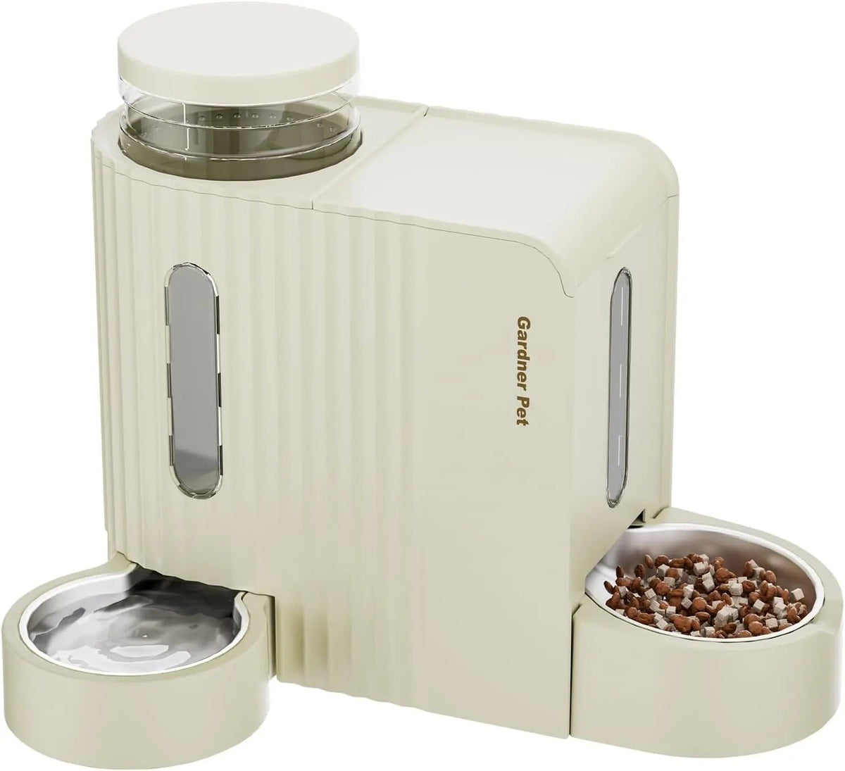 Gravity Pet Feeder & Water Dispenser Set with Stainless Steel Bowls