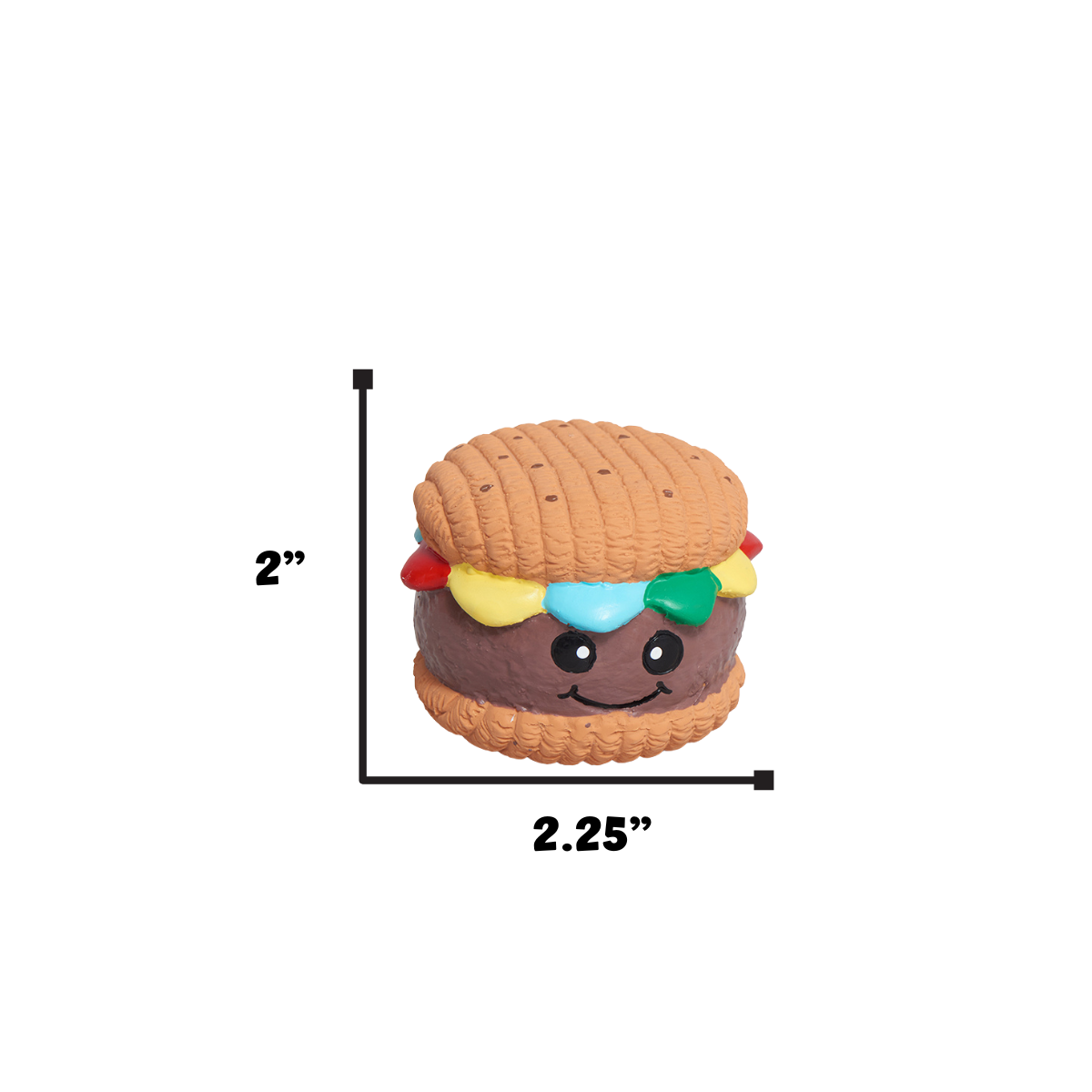 Big Buns Foodies Hamburger Ruff-Tex® Latex Ball Dog Toy