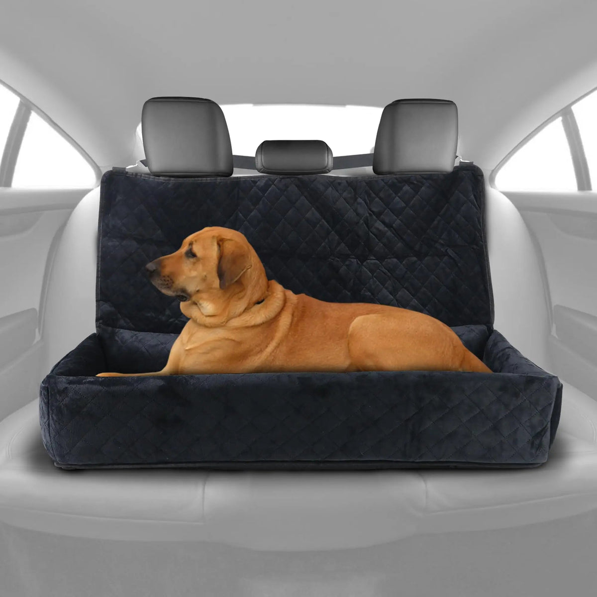Car Seat for Large Dogs, Pet Booster Back Set Bed, Black