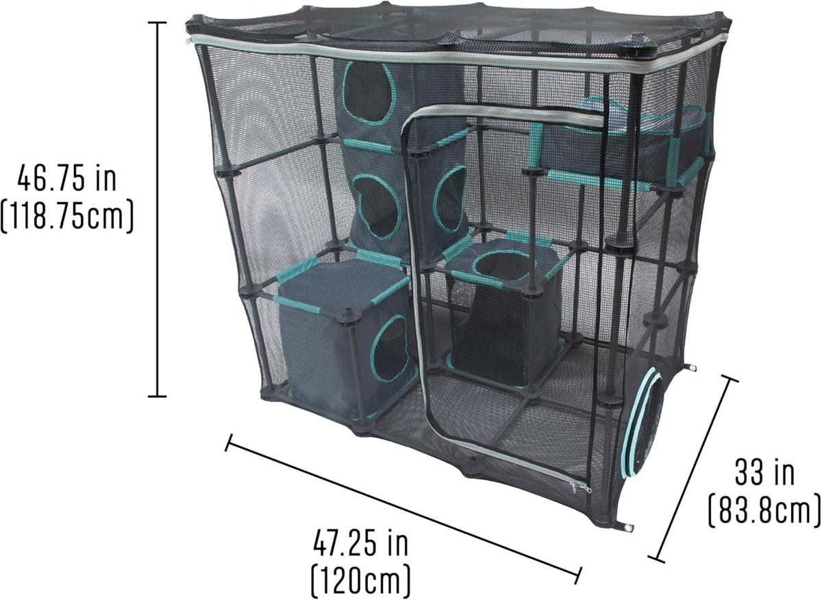 Outdoor Catio Furniture and Play Kits for Cats, Outdoor Mega Kit