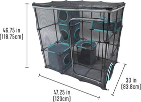 Outdoor Catio Furniture and Play Kits for Cats, Outdoor Mega Kit
