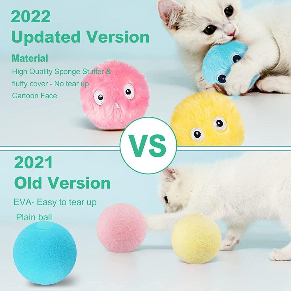 Plush Cat Ball Toys, Interactive