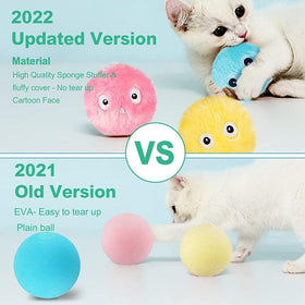 Plush Cat Ball Toys, Interactive