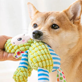 Plush Interactive Squeaky Chew Toy