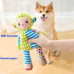 Plush Interactive Squeaky Chew Toy