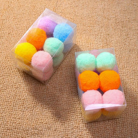 12PC Stretch Plush Ball Toys for Cats