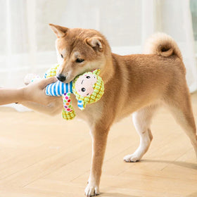 Plush Interactive Squeaky Chew Toy