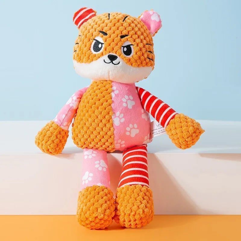 Plush Interactive Squeaky Chew Toy