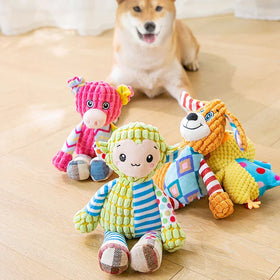Plush Interactive Squeaky Chew Toy