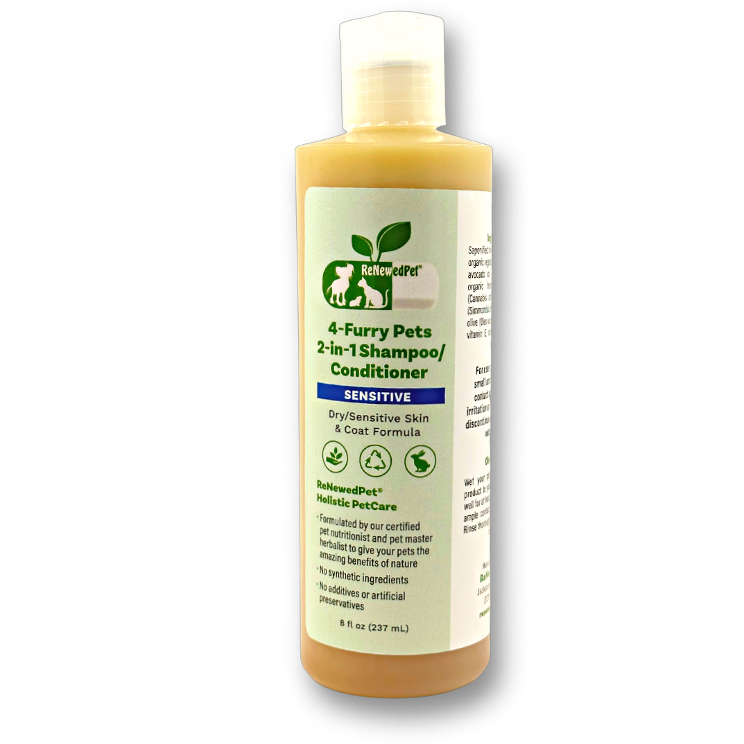 ReNewedPet® 4-Furry Pets 2-in-1 Shampoo & Conditioner for Sensitive Skin
