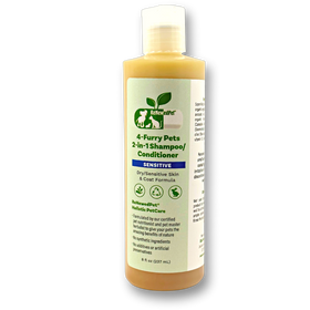 ReNewedPet® 4-Furry Pets 2-in-1 Shampoo & Conditioner for Sensitive Skin