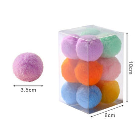 12PC Stretch Plush Ball Toys for Cats